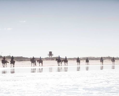 paseo a caballo por la playa