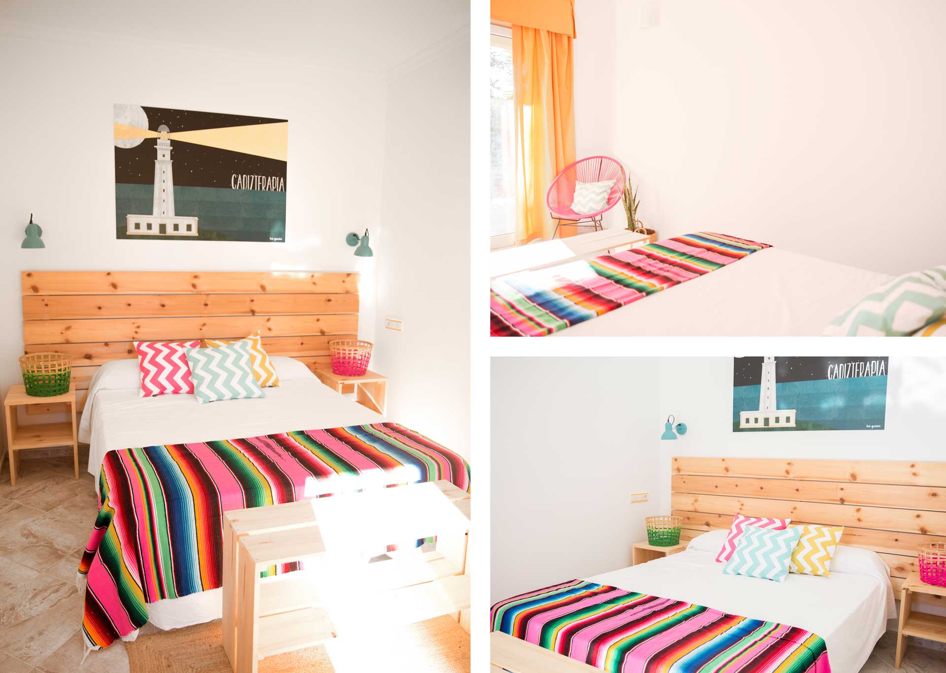 Habitación doble jardín collage