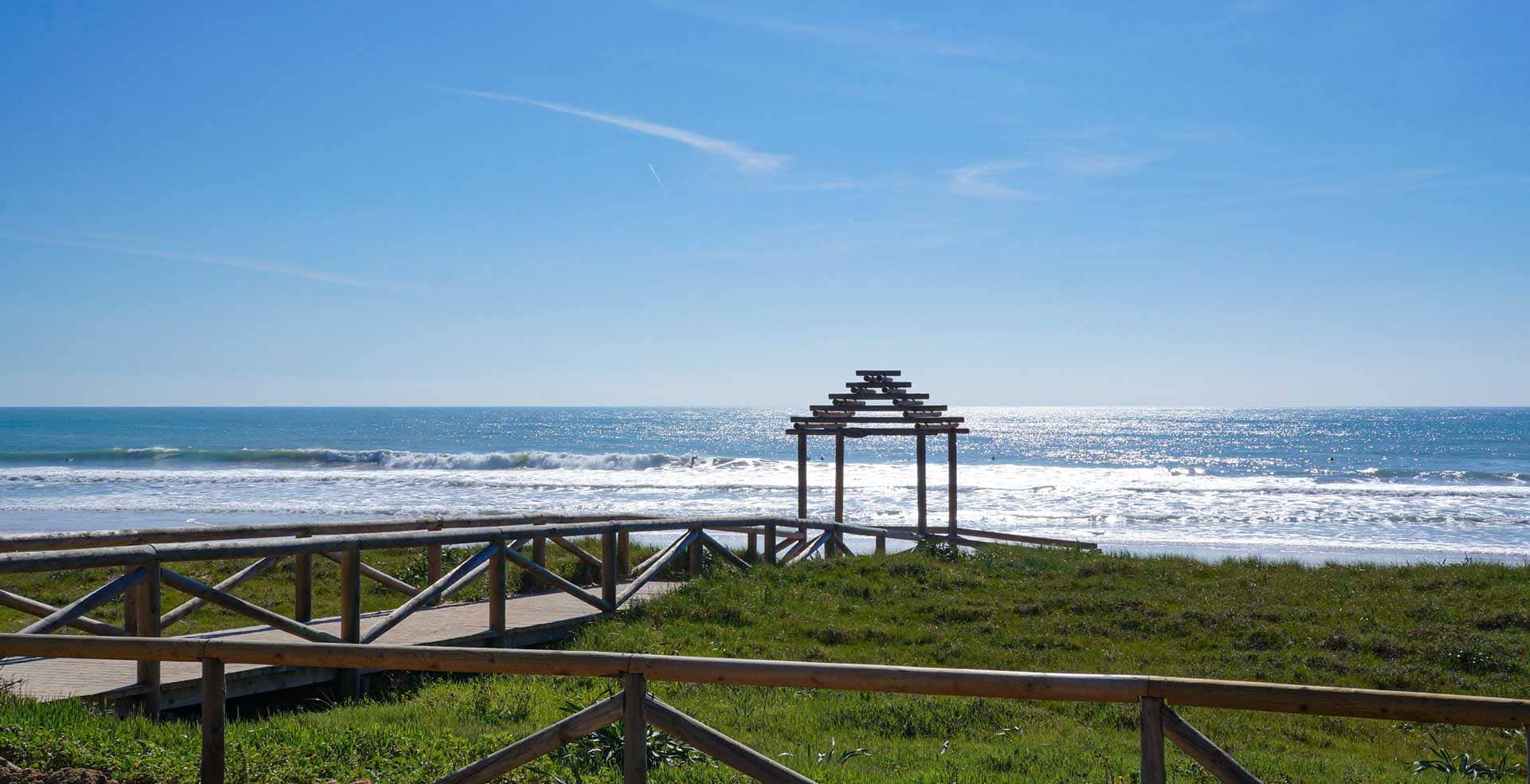 pasarela playa el palmar cadiz