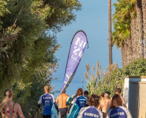Camino a la playa