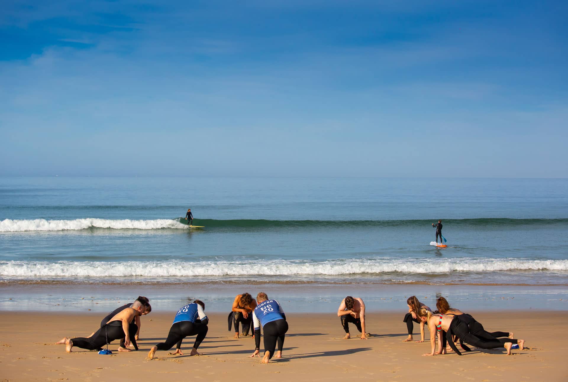 Estiramientos Surfcamp para adultos 