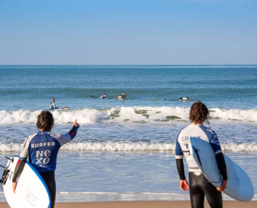 Surfcamp Andalucía alumnos y coach