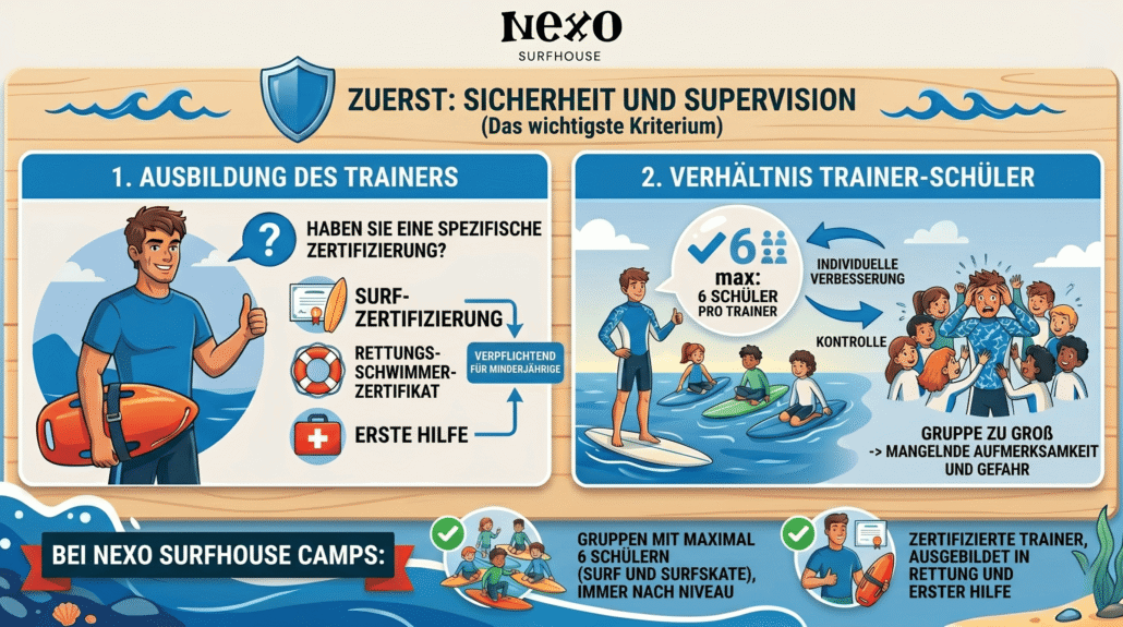 Wie man ein Surfcamp für Teenager auswählt