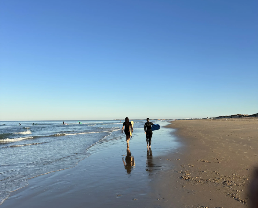 Surf en El Palmar en verano