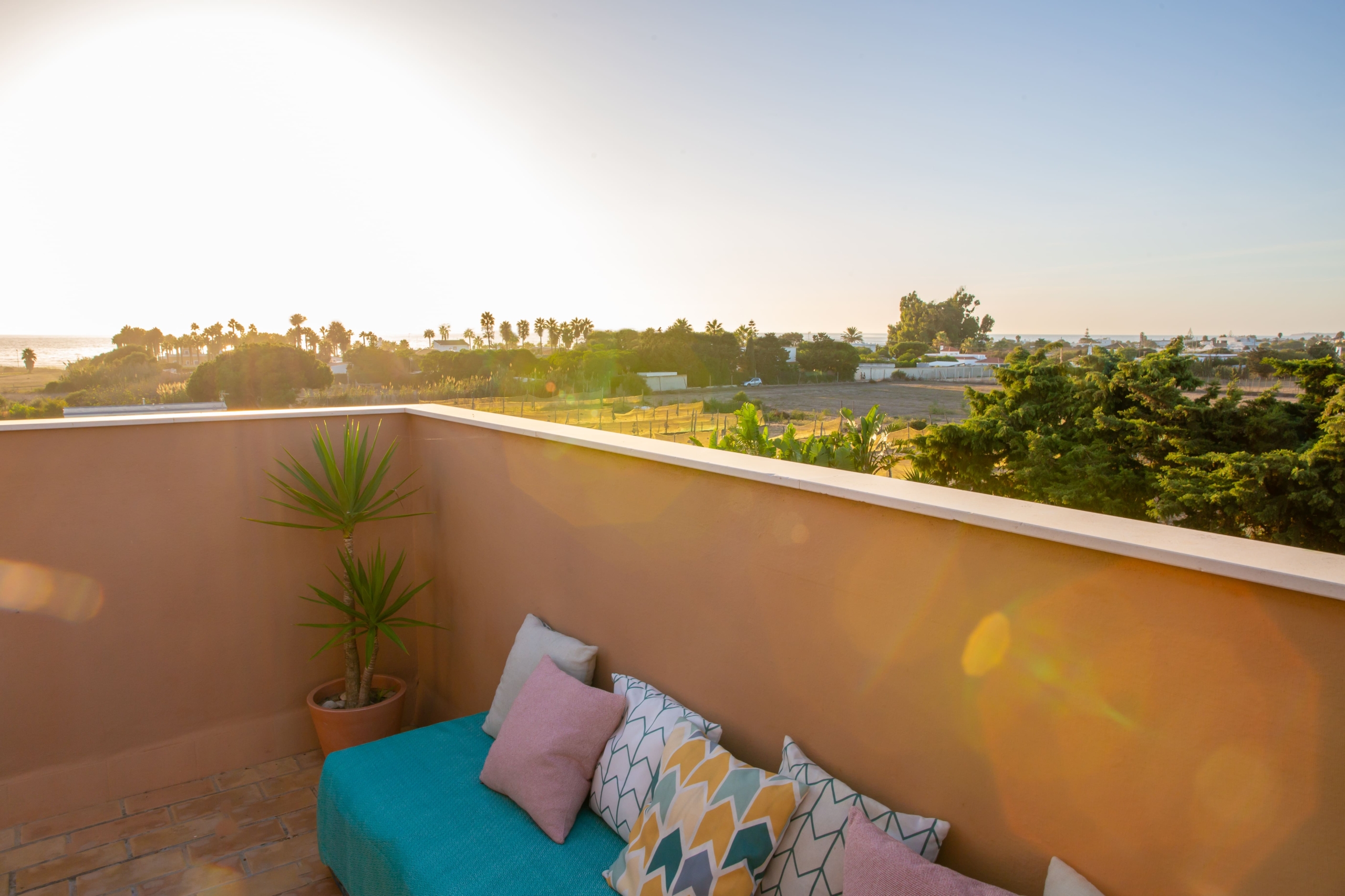 Terraza habitación Nexo Surfhouse