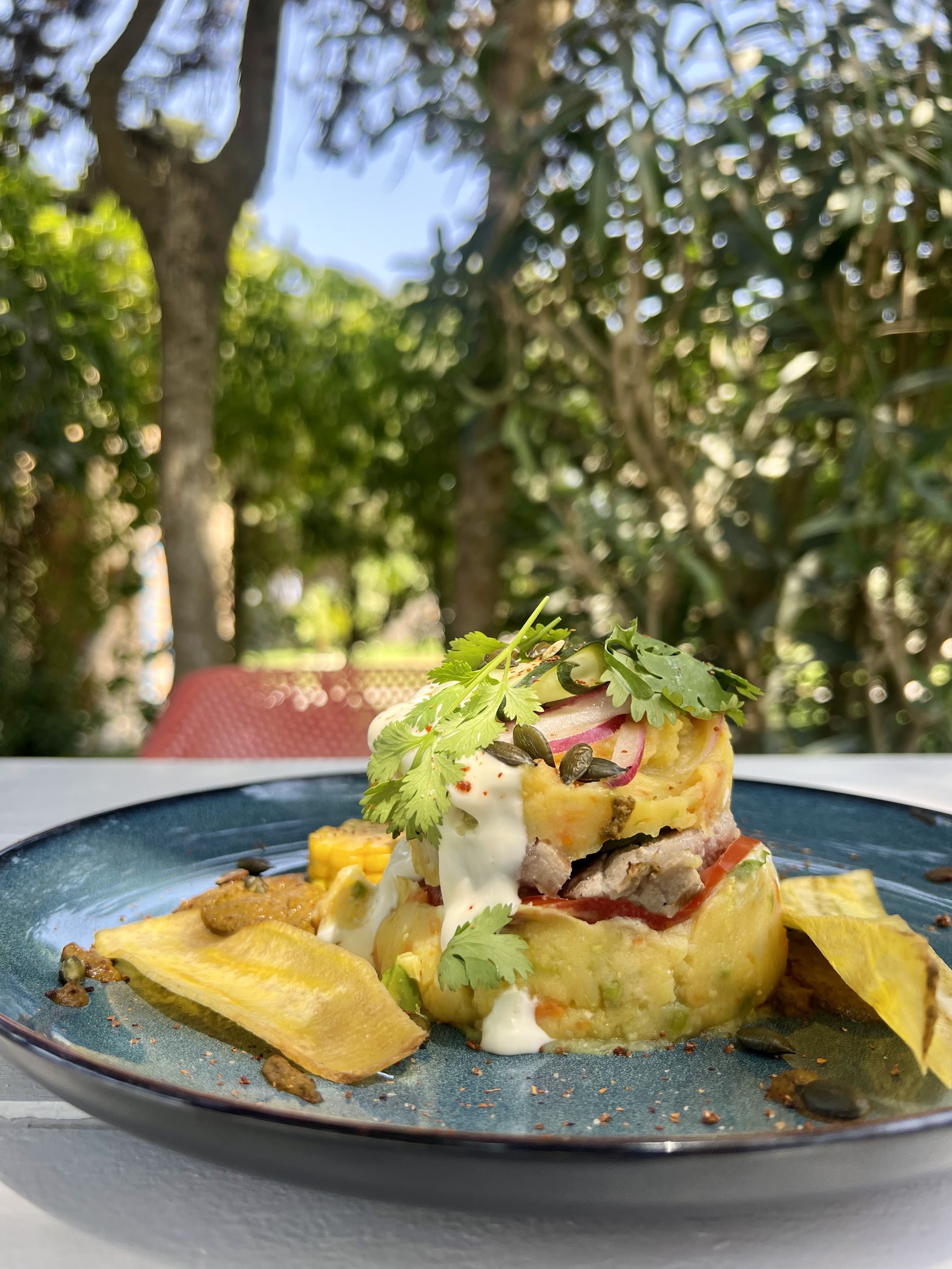 El Jardín de NEXO restaurante El Palmar plato 2