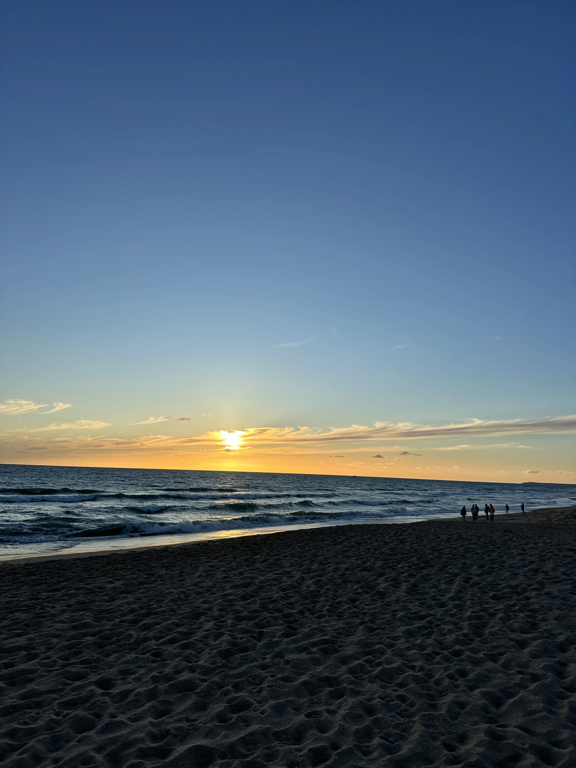 Atardecer en la playa de El Palmar, Cádiz